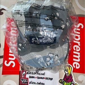 Supreme Military Camp Cap Blue Chocolate Chip Camo